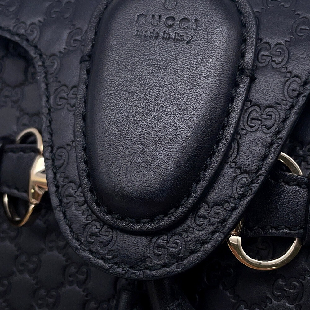 Gucci Horsebit Chain Bag Black Shoulder ssima Leather - Picture 6 of 12